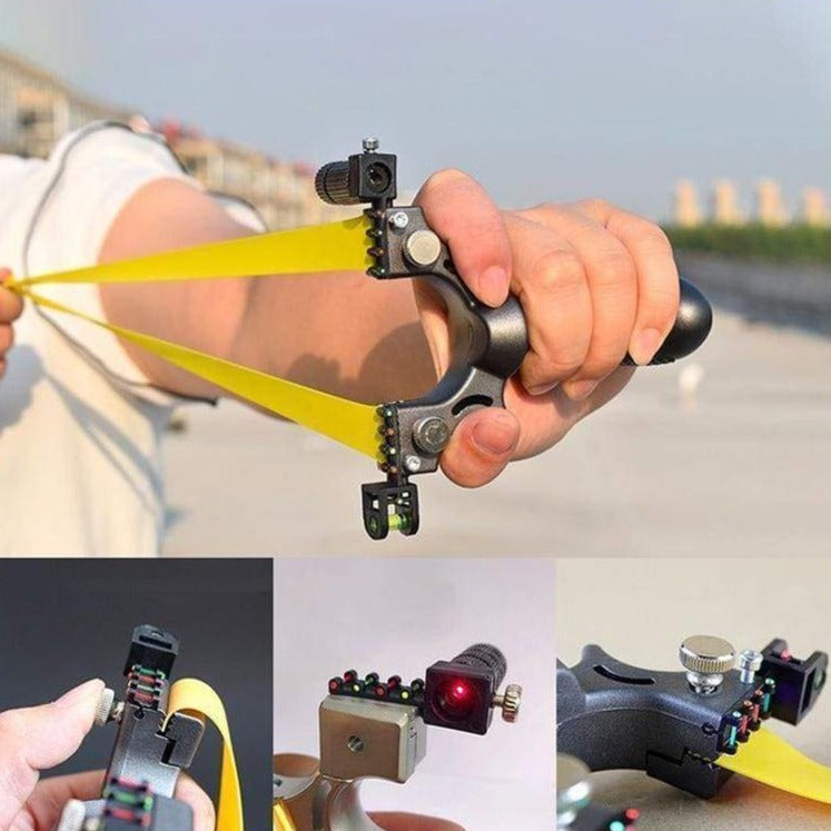 High-power Laser Aiming Slingshot