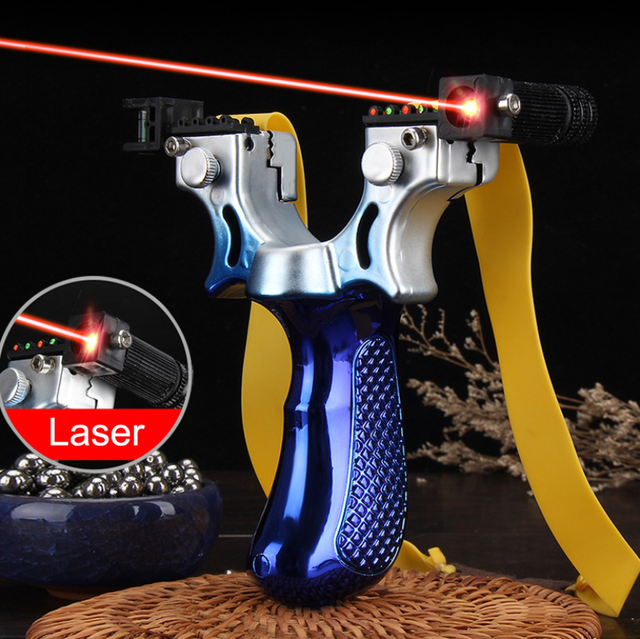 High-power Laser Aiming Slingshot