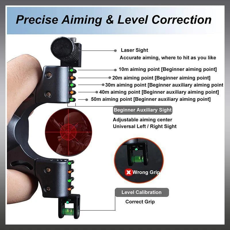 High-power Laser Aiming Slingshot